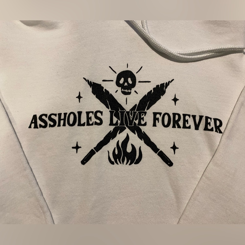 Assholes Live Forever Hoodies (WHITE ONLY) - Picture 7 of 8